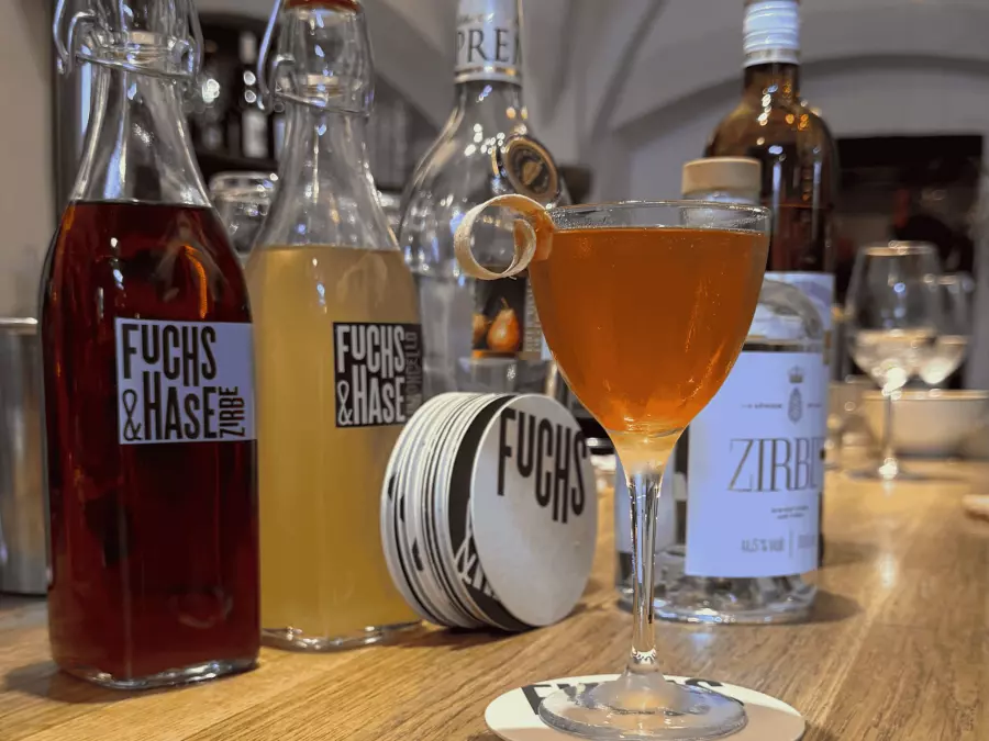 Cocktails at Fuchs und Hase Bar Innsbruck