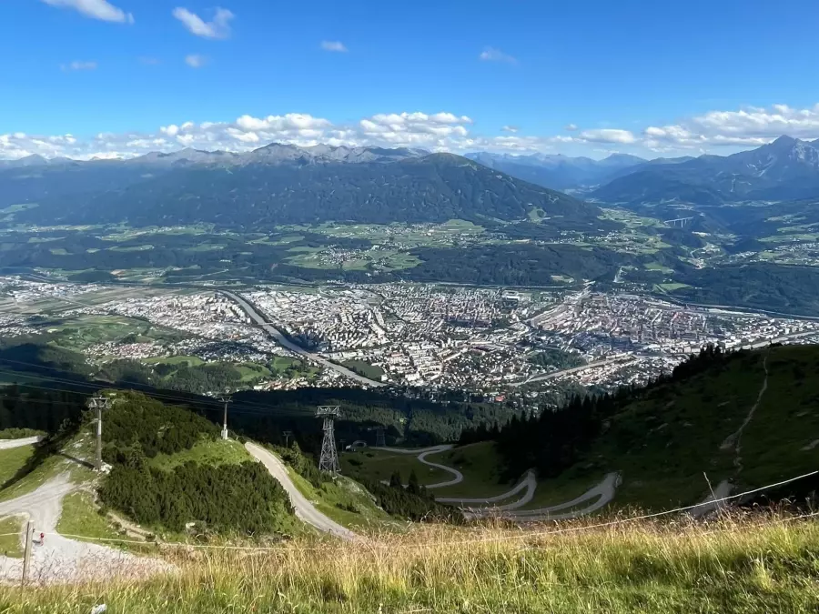 View from the Seegrube in Innsbruck